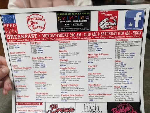 Panther Row Eatery