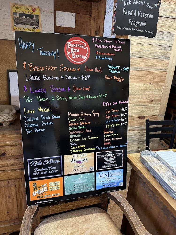 Panther Row Eatery Menu image 4